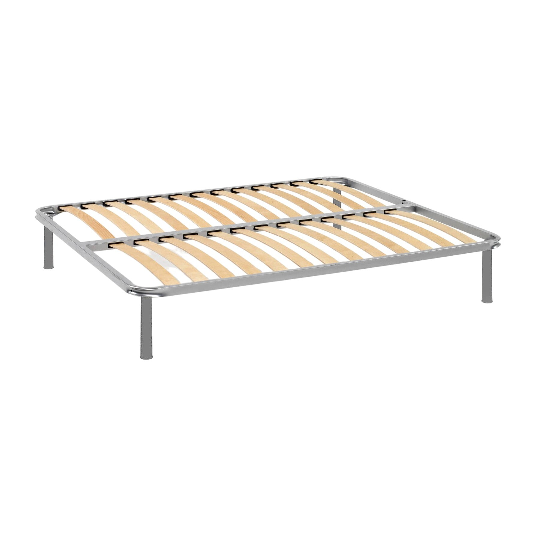 Rete letto matrimoniale Alessa, Rete ortopedica in multistrato di betulla a 13 doghe, 100% Made in Italy, Cm 140x190h 34