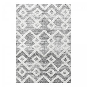 Tapis salon et chambre tissé motif scandinave HAPA