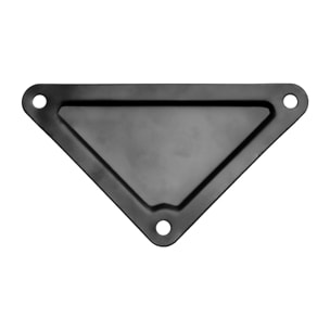 TRIANGULAR - Set di 4 piedi per tavolo in acciaio polverizzato con forma triangolare. Colore nero. Altezza da terra 73cm