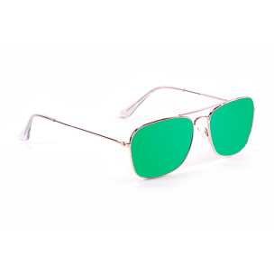 Gafas de sol OCEAN BERLIN - Plana dorado con patillas metálicas doradas