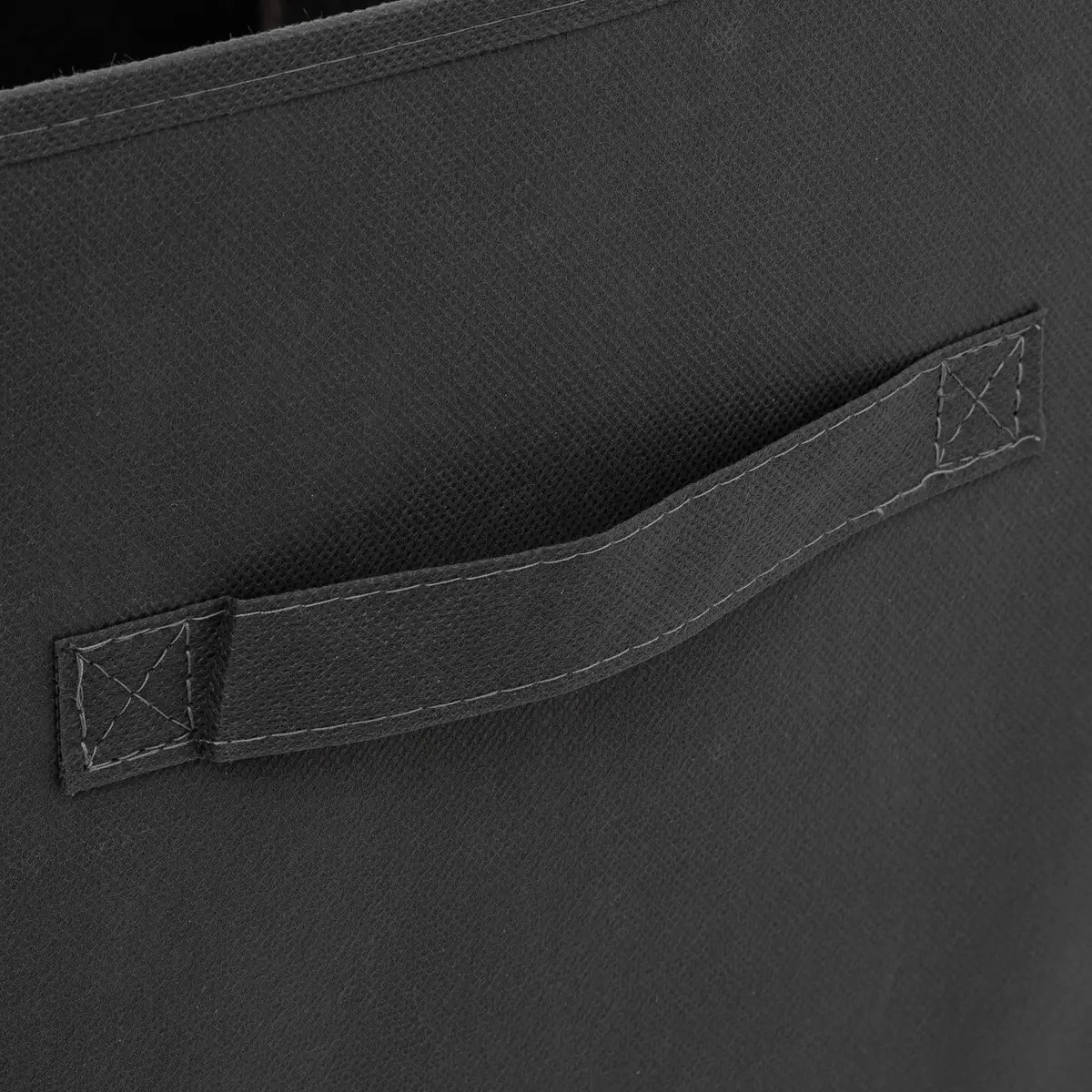 Panier tissu 31x31cm "Mix N' Modul" gris anthracite