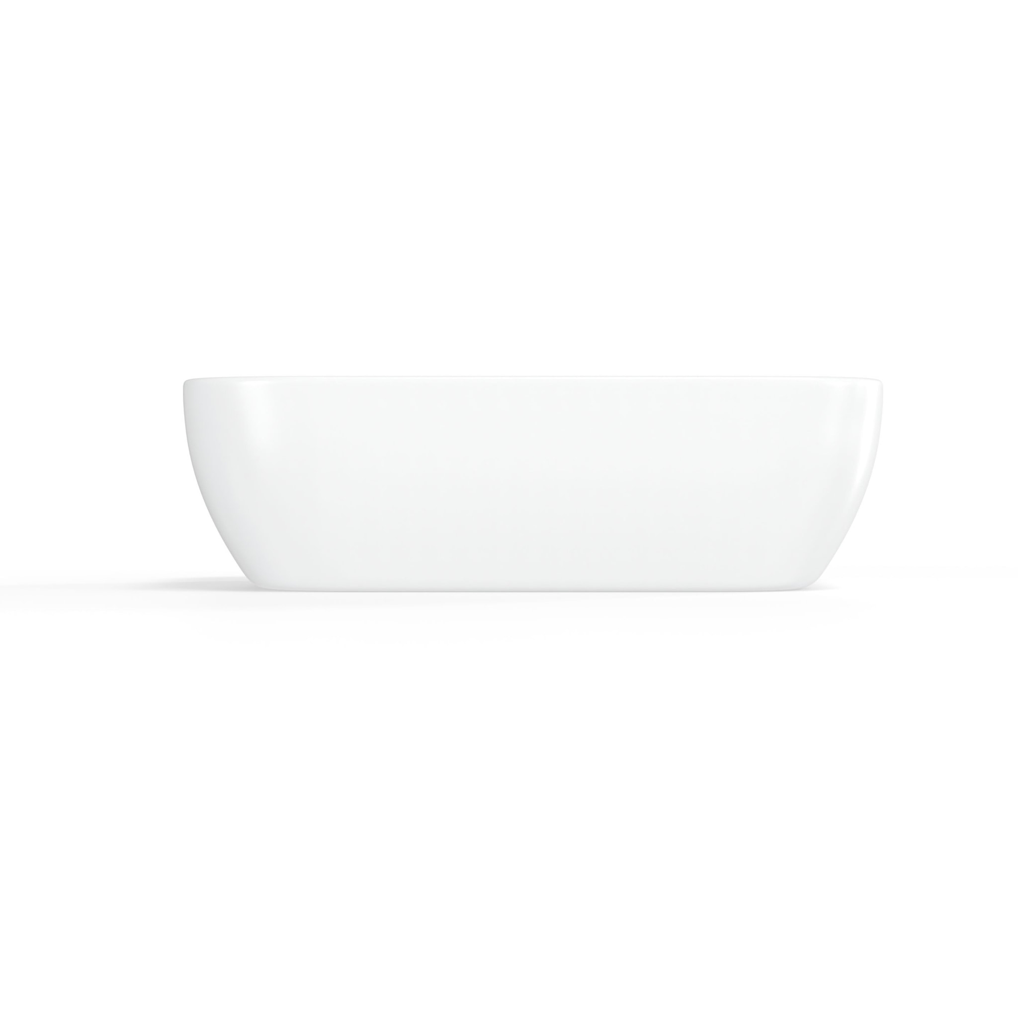 Vasque à poser 45,5 x 32,5 x 13,5 cm sans trop-plein blanc mat Infinitio (SATINF4532M)