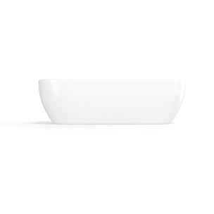 Vasque à poser 45,5 x 32,5 x 13,5 cm sans trop-plein blanc mat Infinitio (SATINF4532M)
