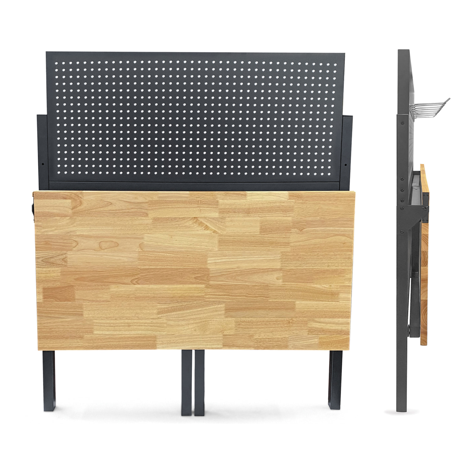 Phoenix TW Series TWD4723 Ã©tabli pliable 47 pouces noir avec plateau en hÃ©vÃ©a