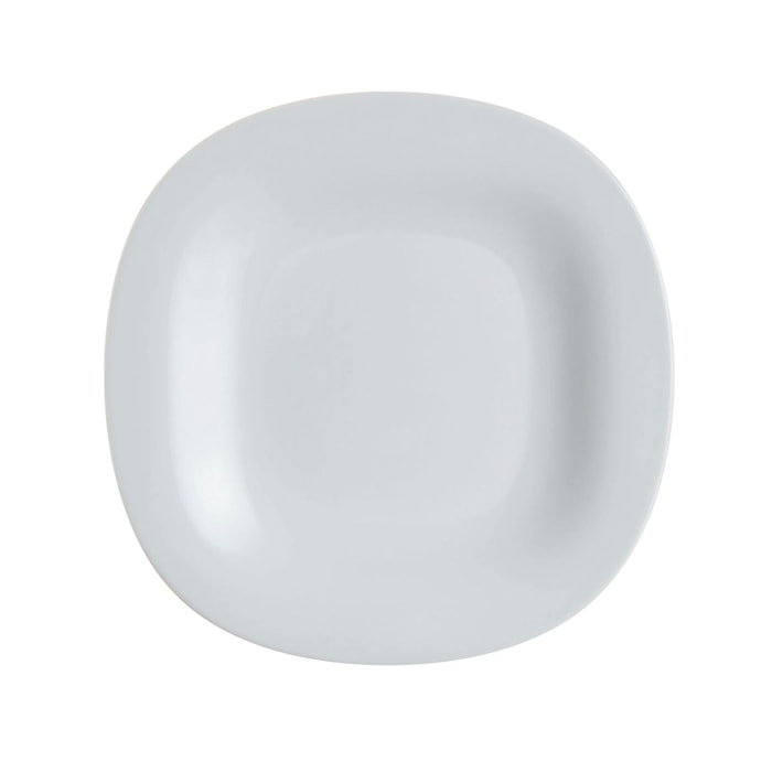 6 platos grises cuadrados 21 x 19,6 cm Carine - Luminarc