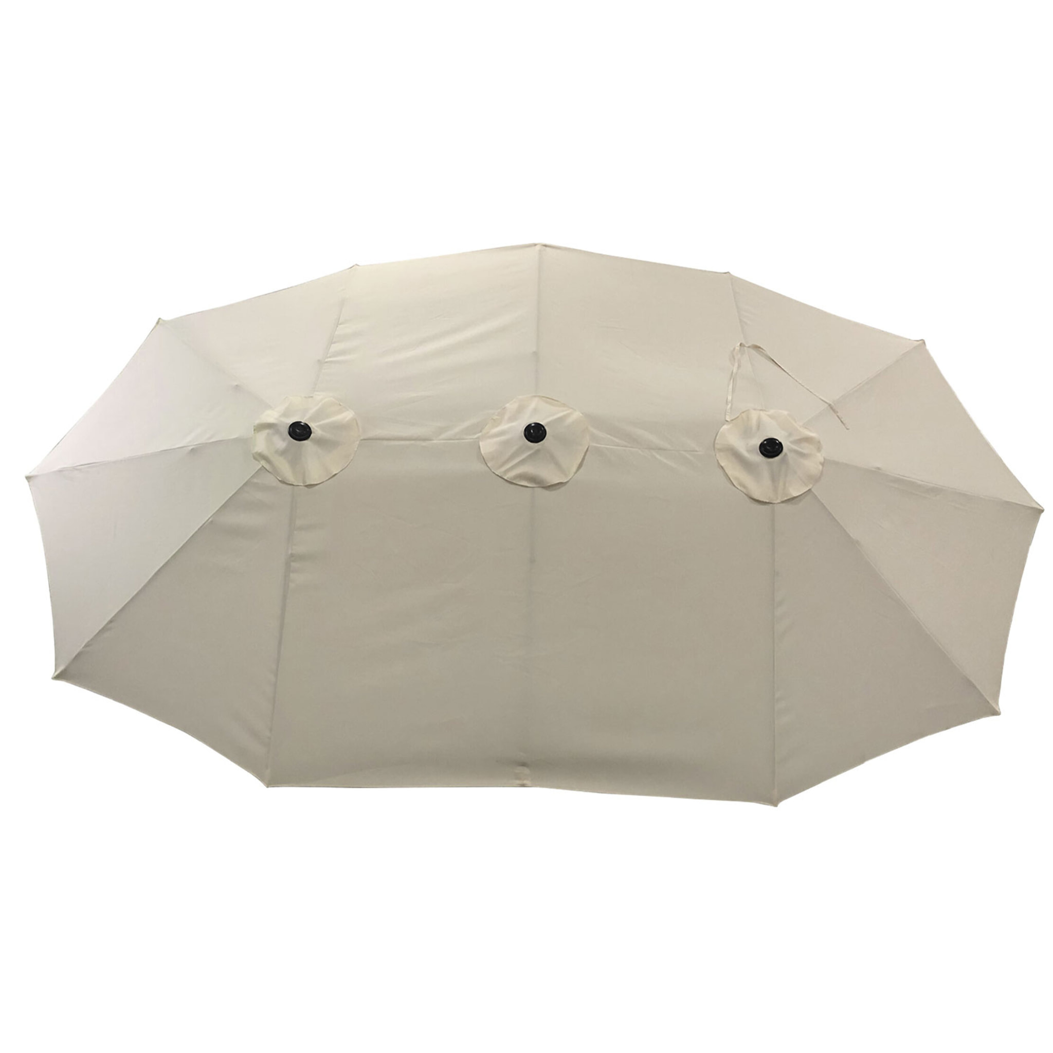 Parasol double LINAI ovale - Beige