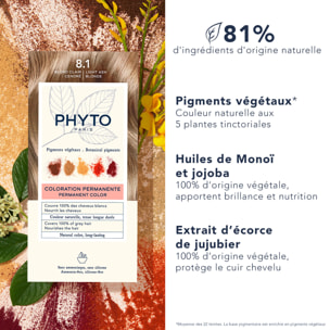 Coloration - 8.1 Blond Clair Cendré - Kit Coloration Permanente