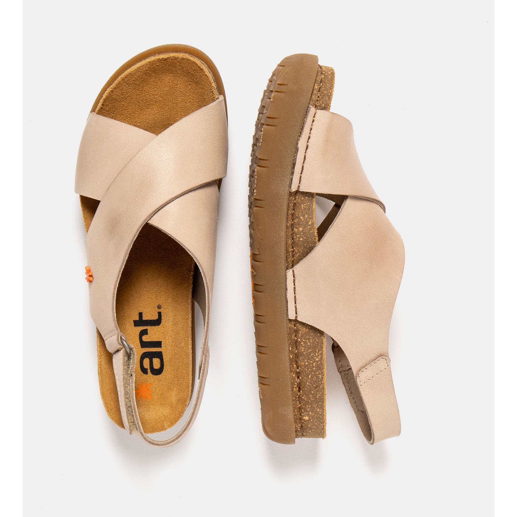 Sandalias 1710S ROMA CREAM / RHODES color Cream