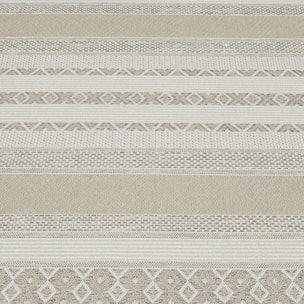 Tapis exterieur CANCUN EX Beige 120x160 en polypropylène doux et soyeux