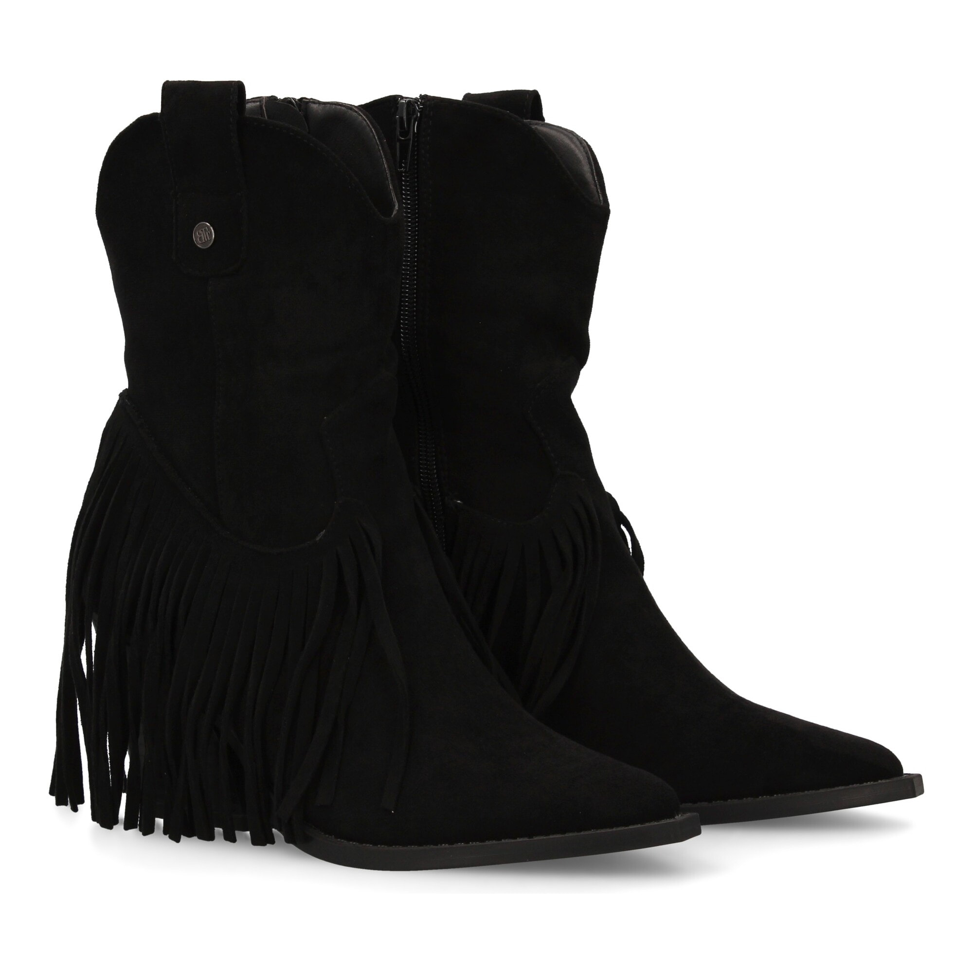 Botin mujer con flecos estilo cowboy