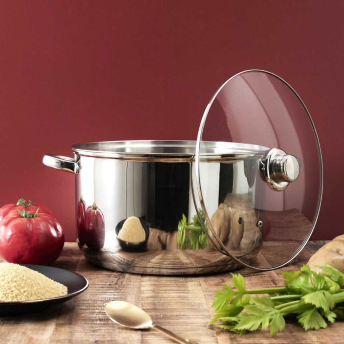 Faitout COOK CONCEPT 10L induction avec couvercle