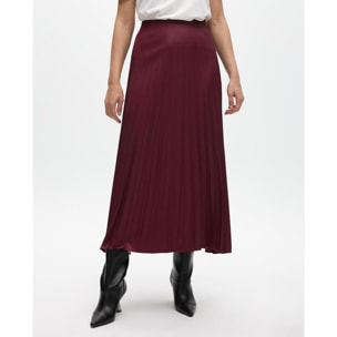 Gonna plissettata effetto cerato