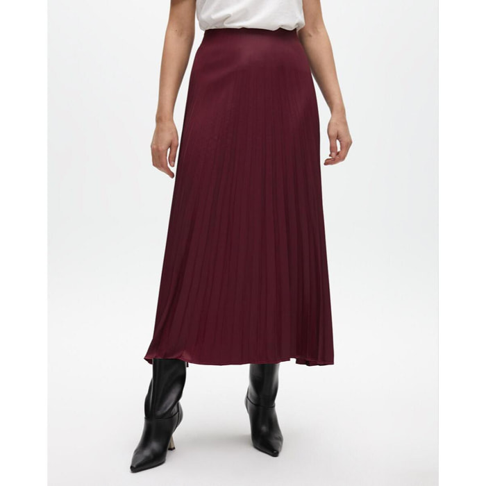 Gonna plissettata effetto cerato