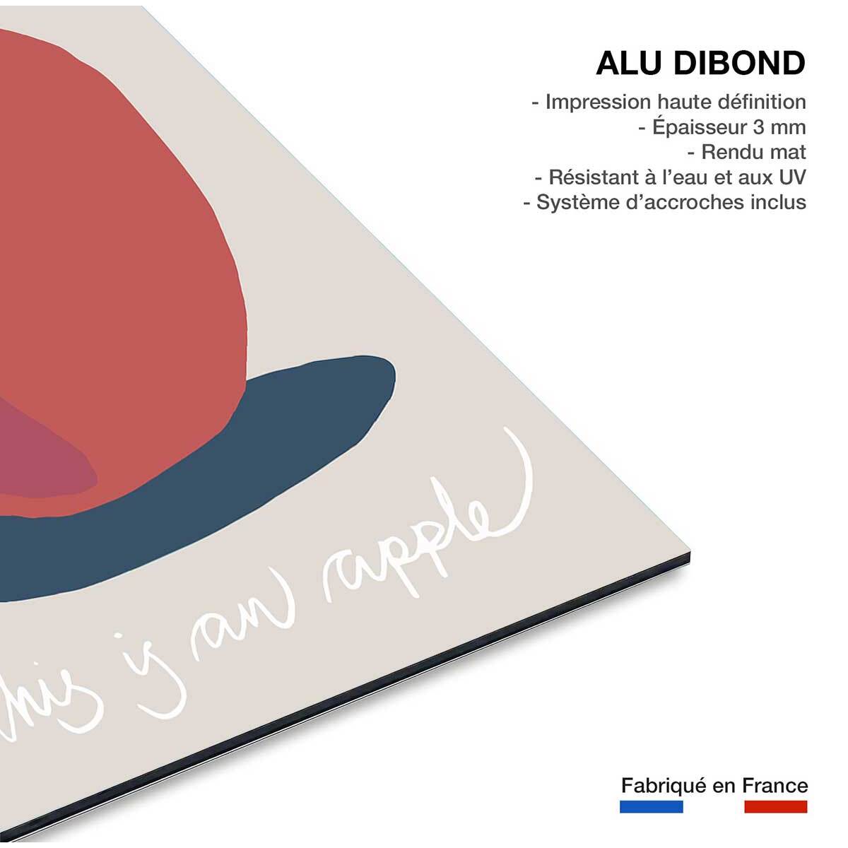 Tableau apple-pomme Tableau alu Dibond