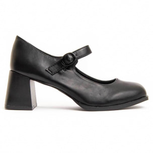 Zapato De Tacón - Negro - Altura: 6 Cm