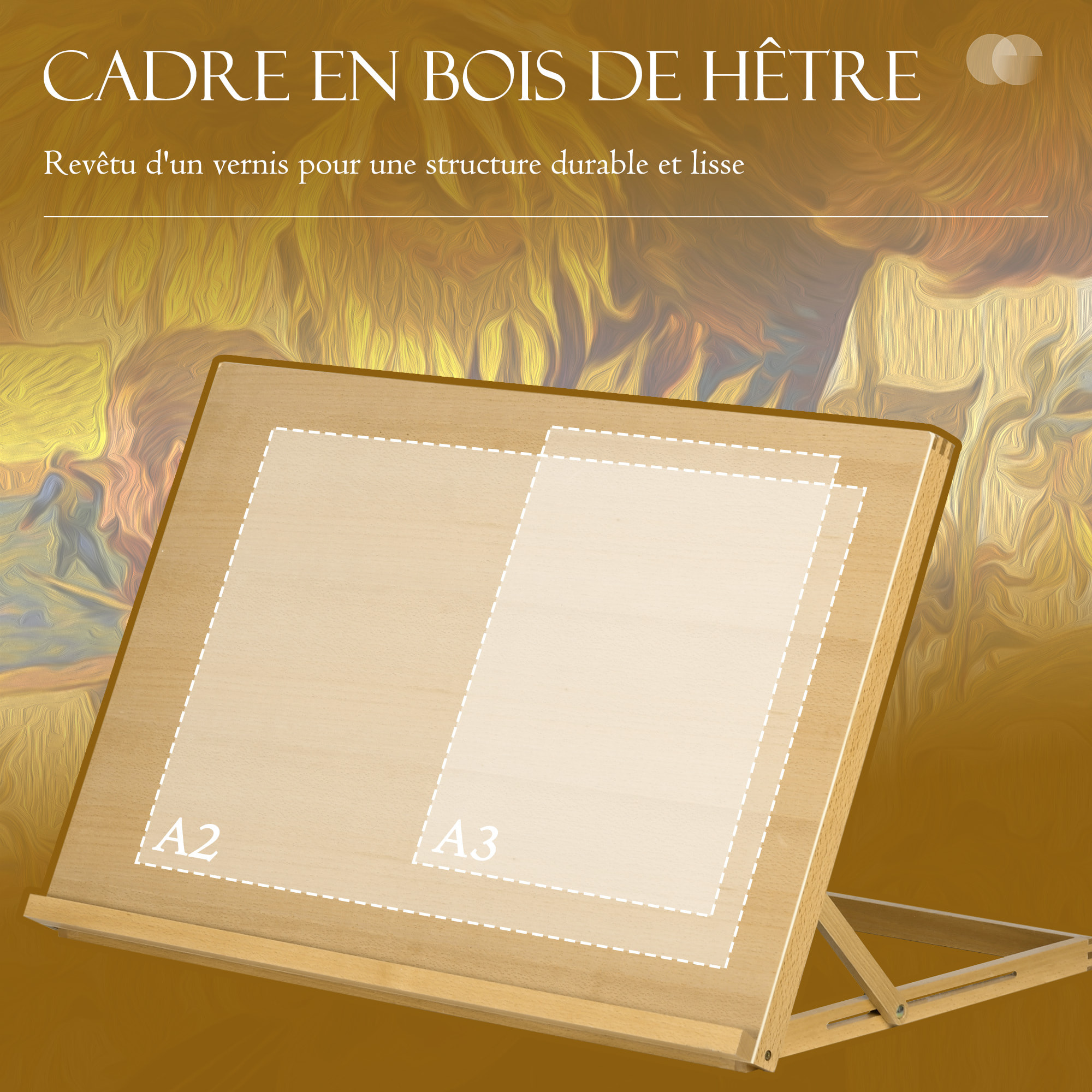 Chevalet de table angle réglable bois de hêtre