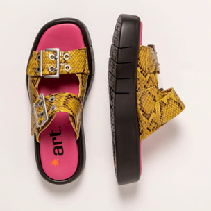 Sandalias 1858 SNAKE LIMON/ MALAGA color Limon