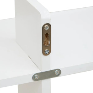 Étagère murale 2 niveaux Fixy 19x60cm blanc