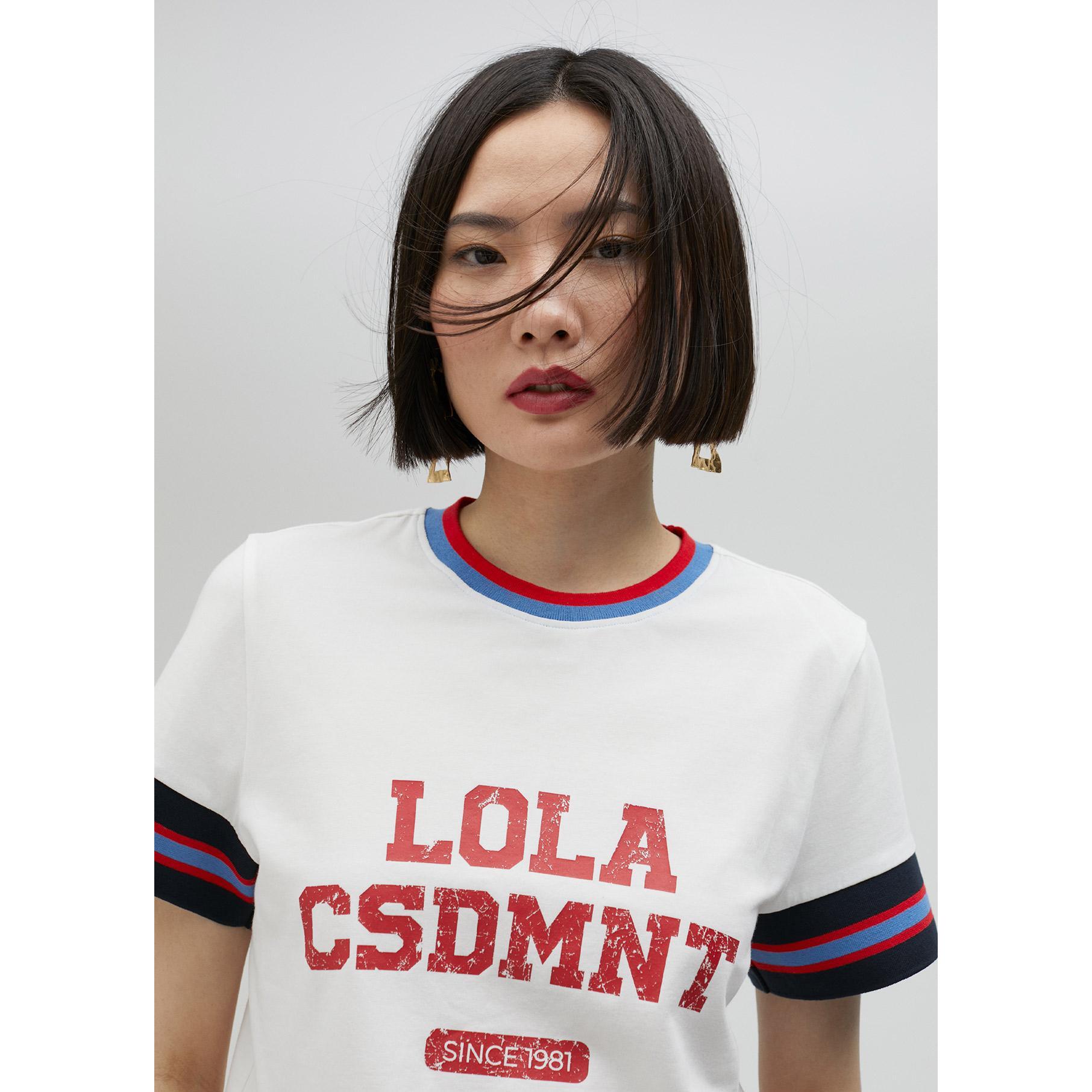 Maglietta maniche a righe tricolori