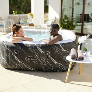 Bestway Spa gonflable carré Lay-Z-Spa Hollywood Luxe AirJet LED 4-6 personnes