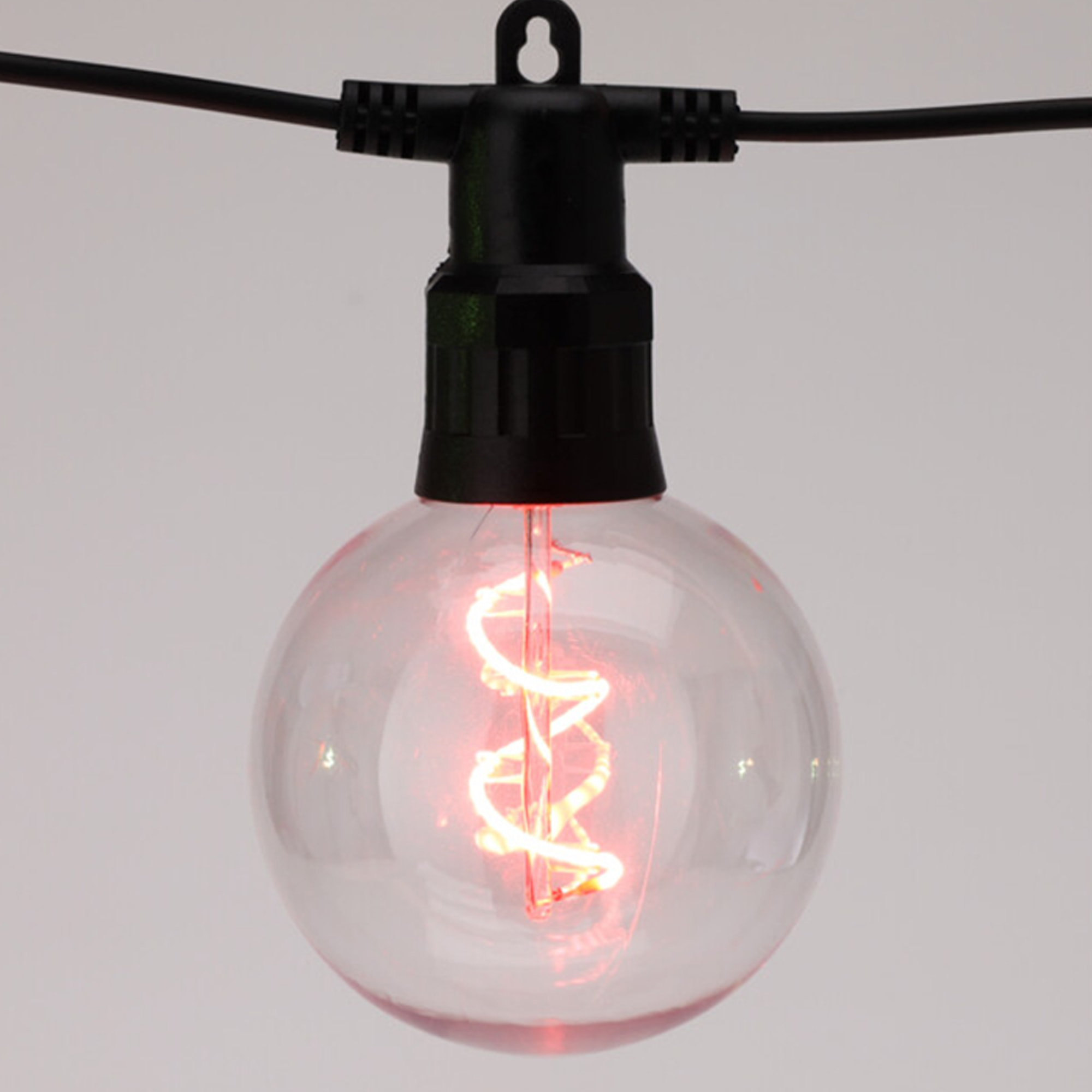 Guirnalda multicolor con luces de bola g80 - temporizador incluido 95x8x11cm