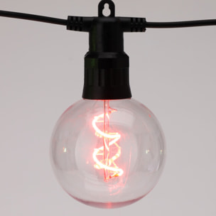 Guirnalda multicolor con luces de bola g80 - temporizador incluido 95x8x11cm