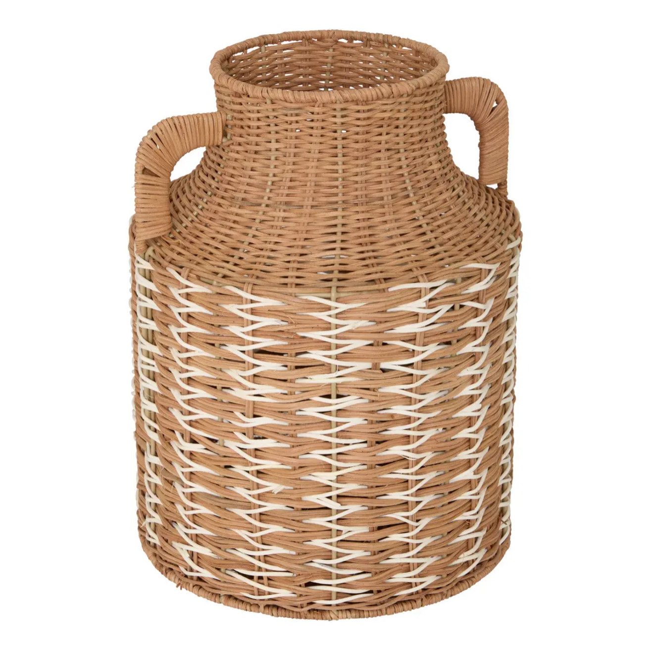 Vase Soro en Rotin avec Anses 28x28x37cm Marron