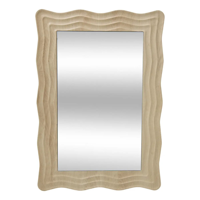 Miroir Charlie vague 55x79cm beige