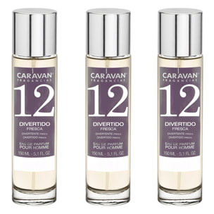 Caravan fragancias set de 3 frascos perfume de hombre nº12, de 150 ml