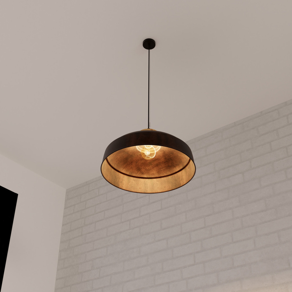 Suspension "Prao" métal gris D57cm