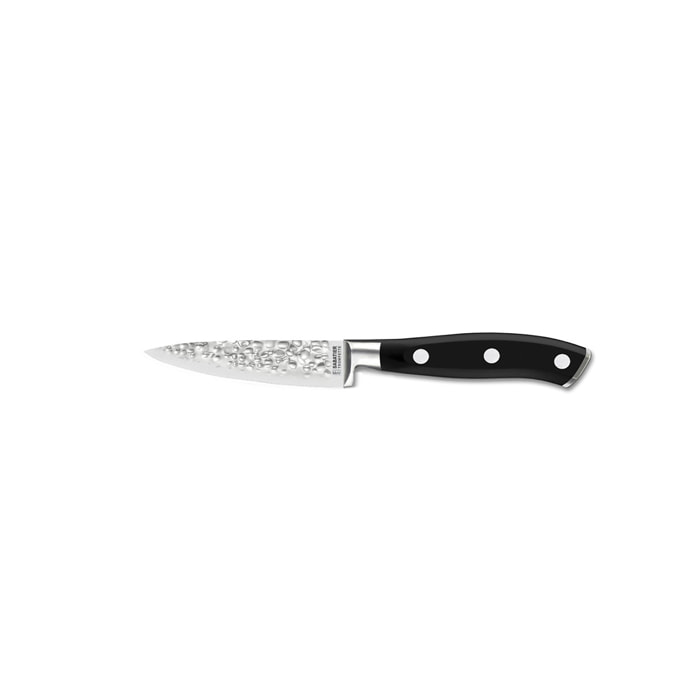 Carbon - Couteau d'office 9 cm martelé avec protection de lame