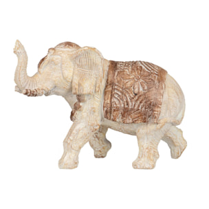 Elefante Resina Natural 36x15x25 Cm