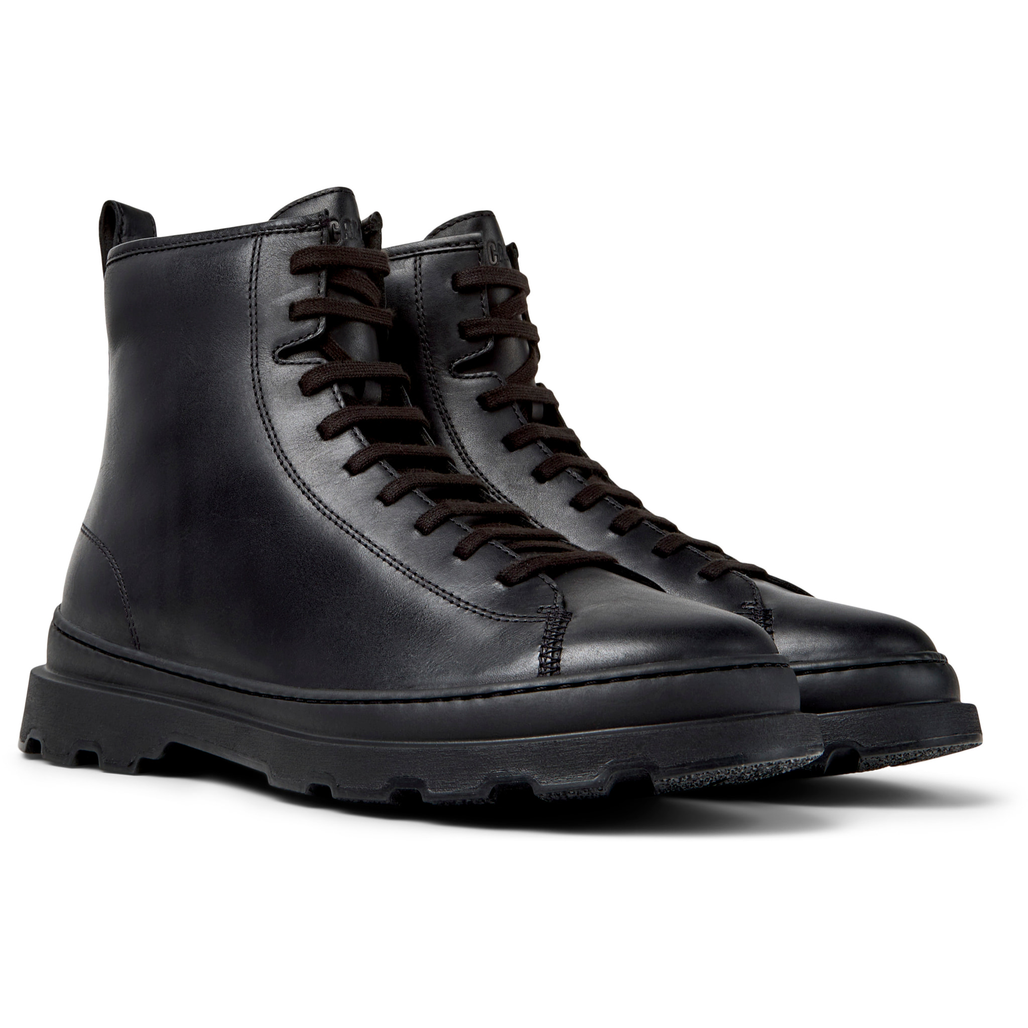 Botines - CAMPER Brutus+ - Negro - Cuero liso