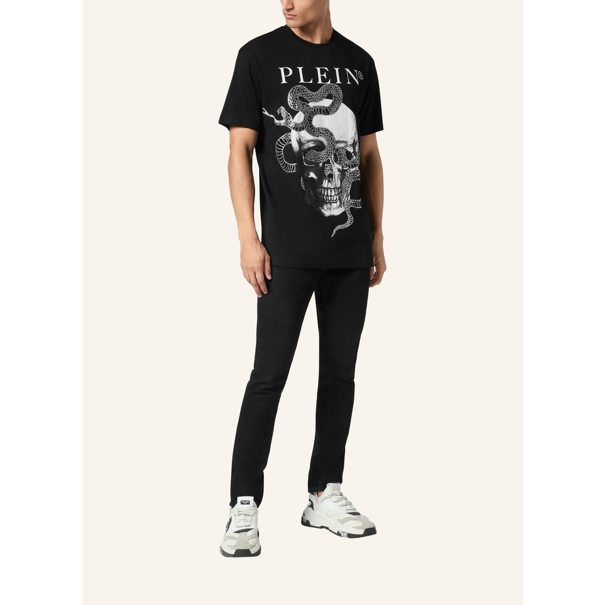 PHILIPP PLEIN Camiseta Cuello Redondo SNAKE