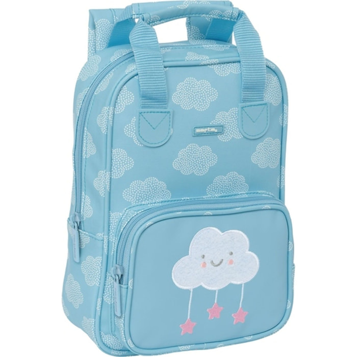 Mochila infantil con asas facil limpieza safta preescolar "nube"