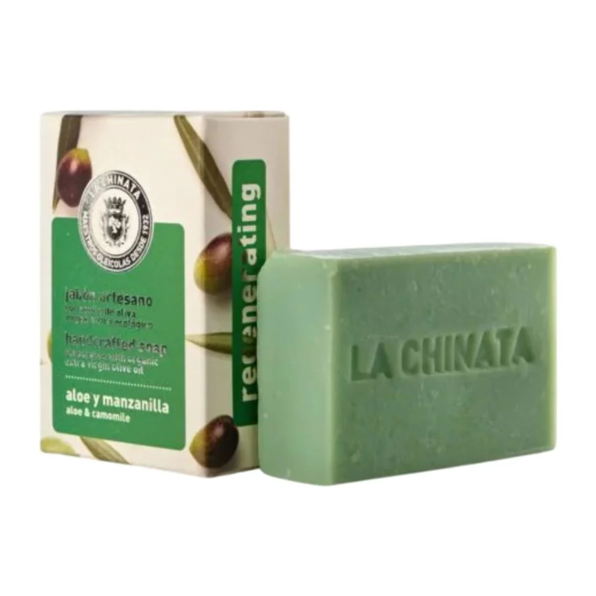 Jabón Artesano Regenerador Aloe Manzanilla  100 gr La Chinata
