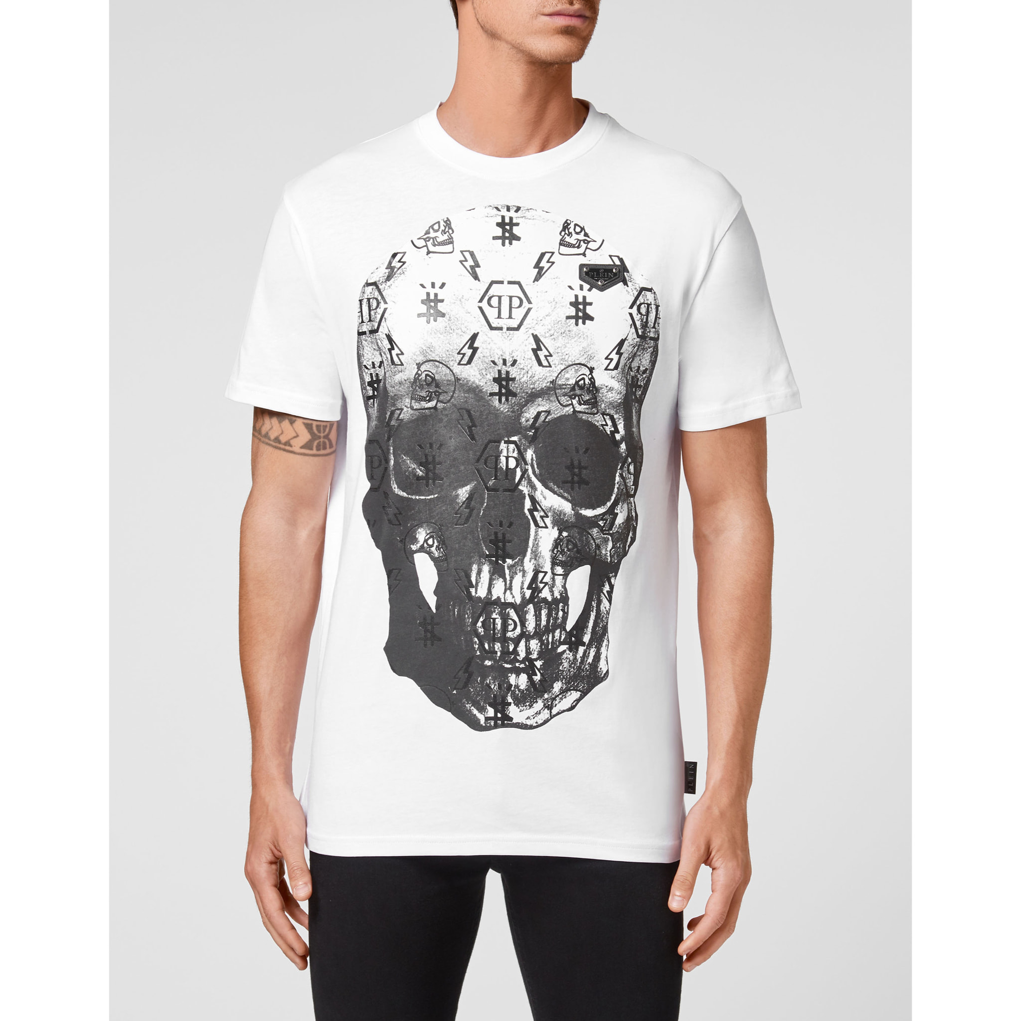 PHILIPP PLEIN Camiseta Cuello Redondo SKULL