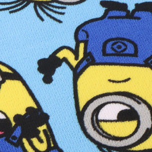 Poncho microfibra de Minions - 55x54,5x1 cm - Multicolor