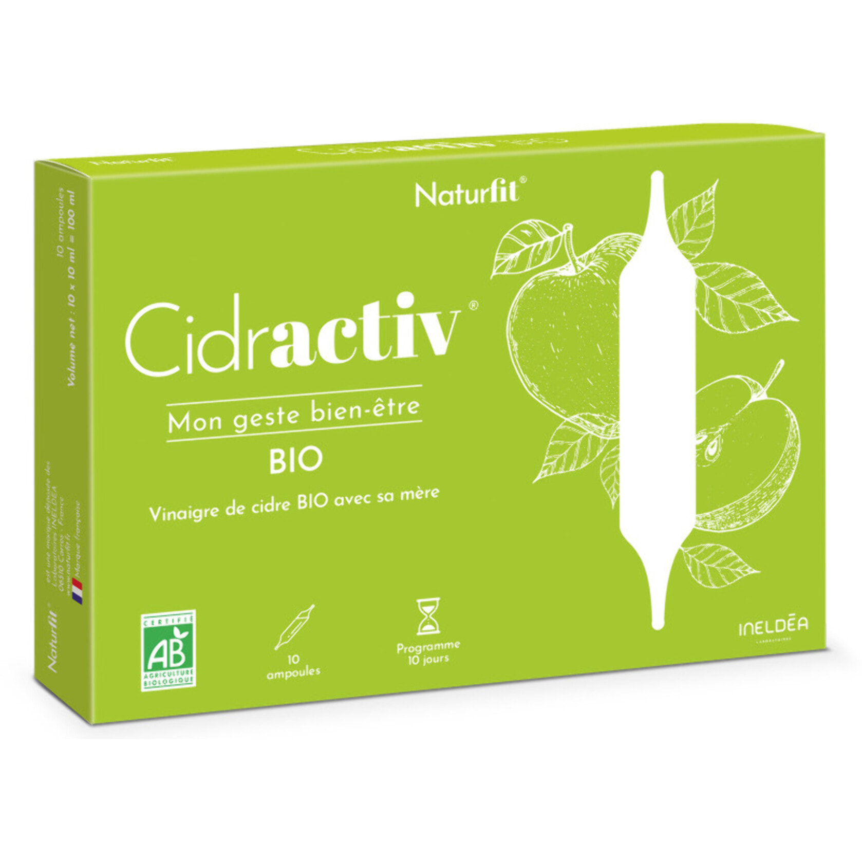 Pack Digestion Légère - Cidractiv, Charbon Activé & Probiotiques Dynamisés - Ventre plat, Flore & Confort Intesinal