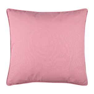 Coussin passepoilé imprimé fleurettes - Rose Clair