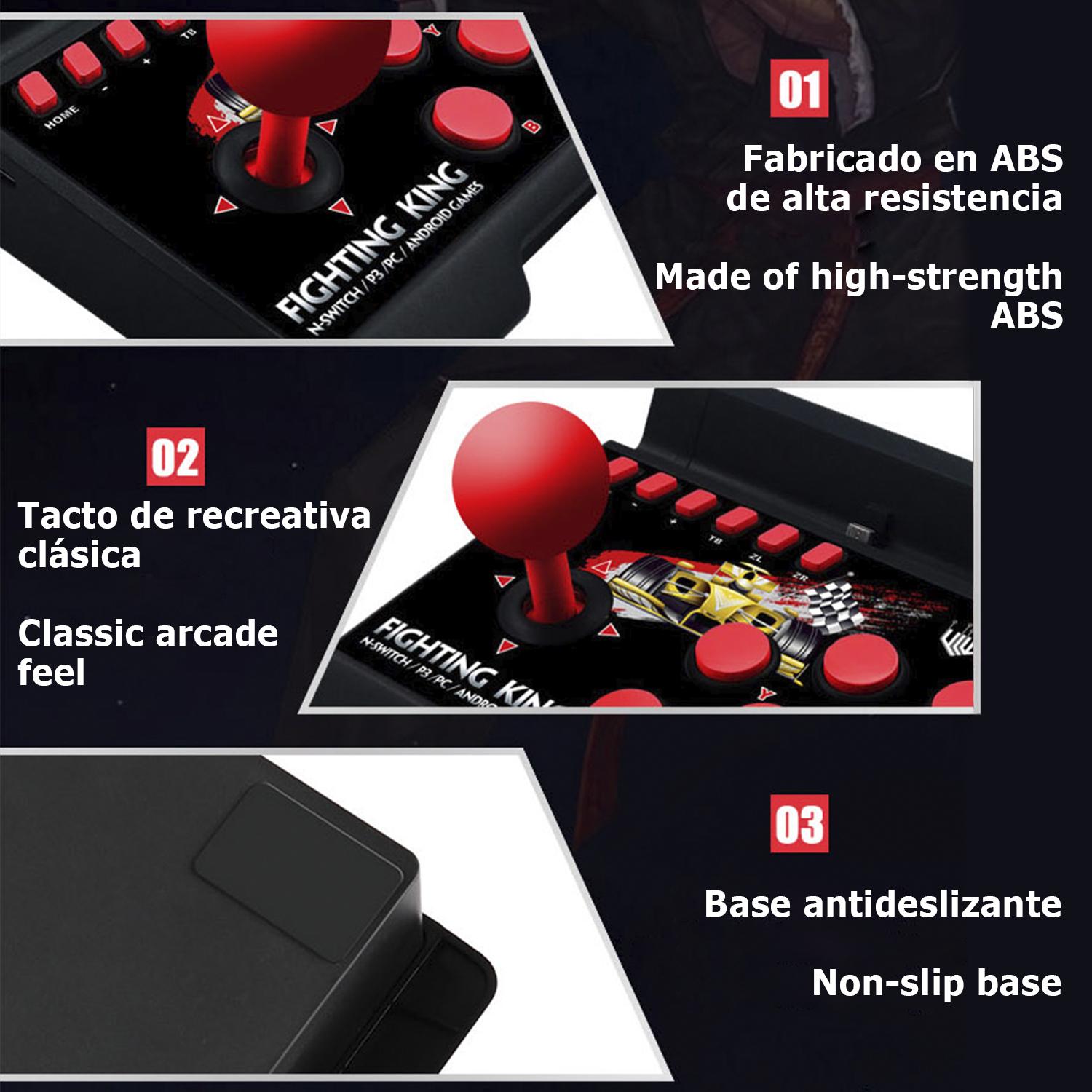 Joystick NS-007 Controllo arcade di gioco per Nintendo Switch, PS3, PC e Android TV.