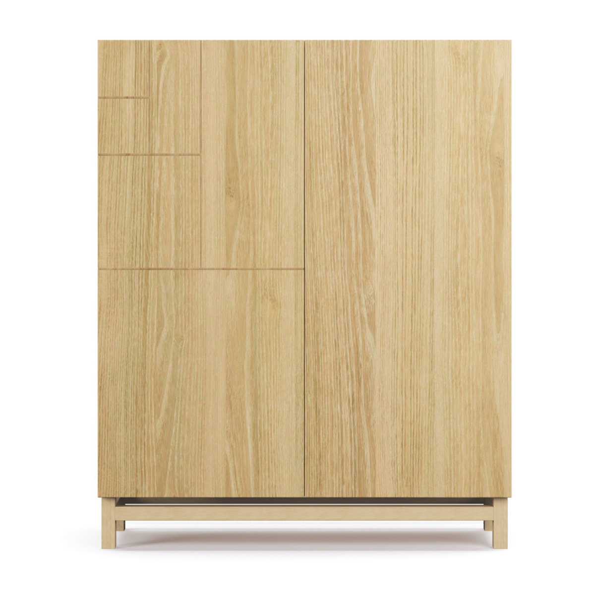 Zapatero melamina Volda roble dorado 112x90x27 cm