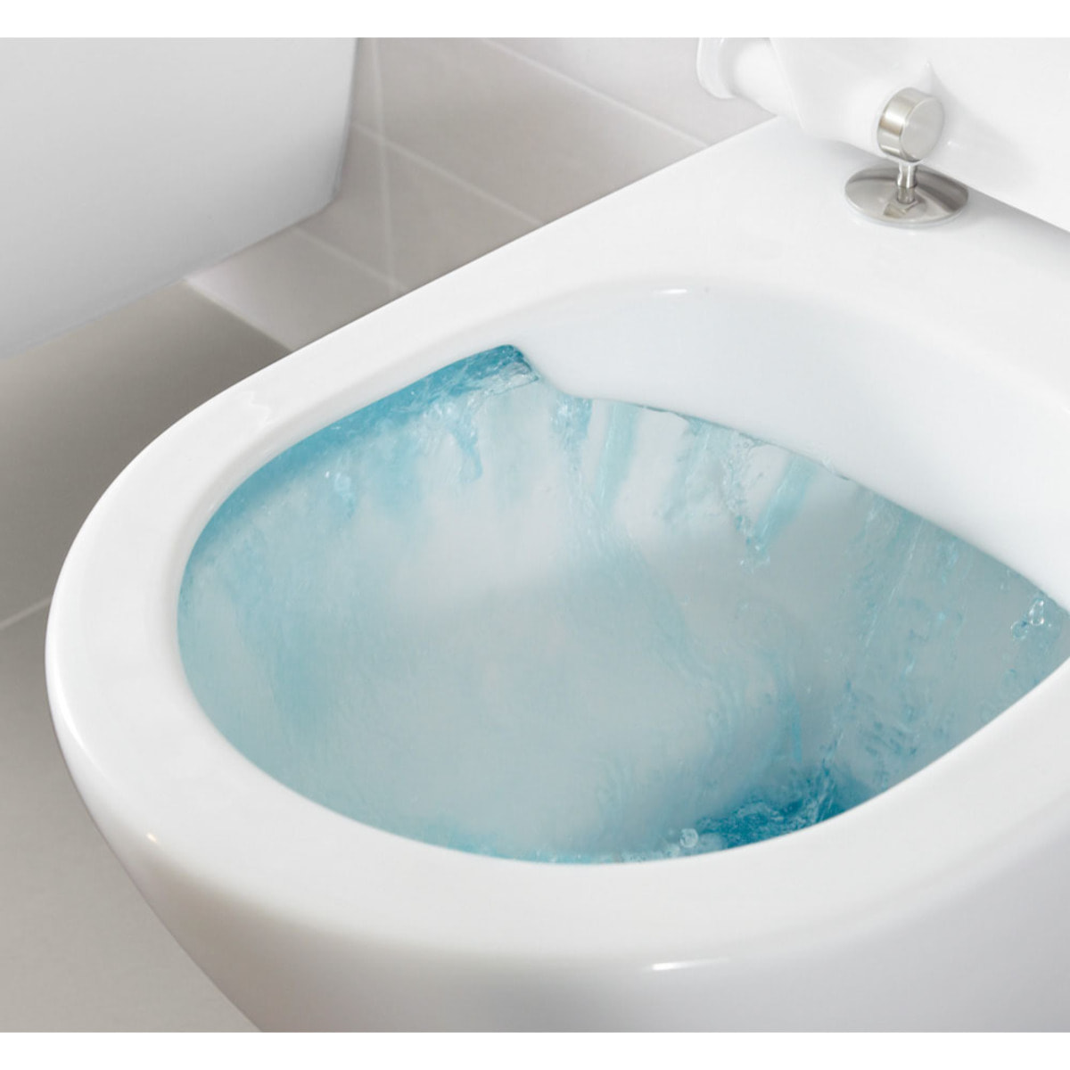 Pack WC Bati-support Geberit Duofix + WC Cuvette a fond creux sans bride O.novo Villeroy & Boch + Abattant softclose + Plaque bl