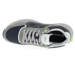 Armata di Mare Scarpe Uomo Sneakers Casual Stringate con Soletta Rimovibile in Memory Foam AMU 1N950 Grey Navy