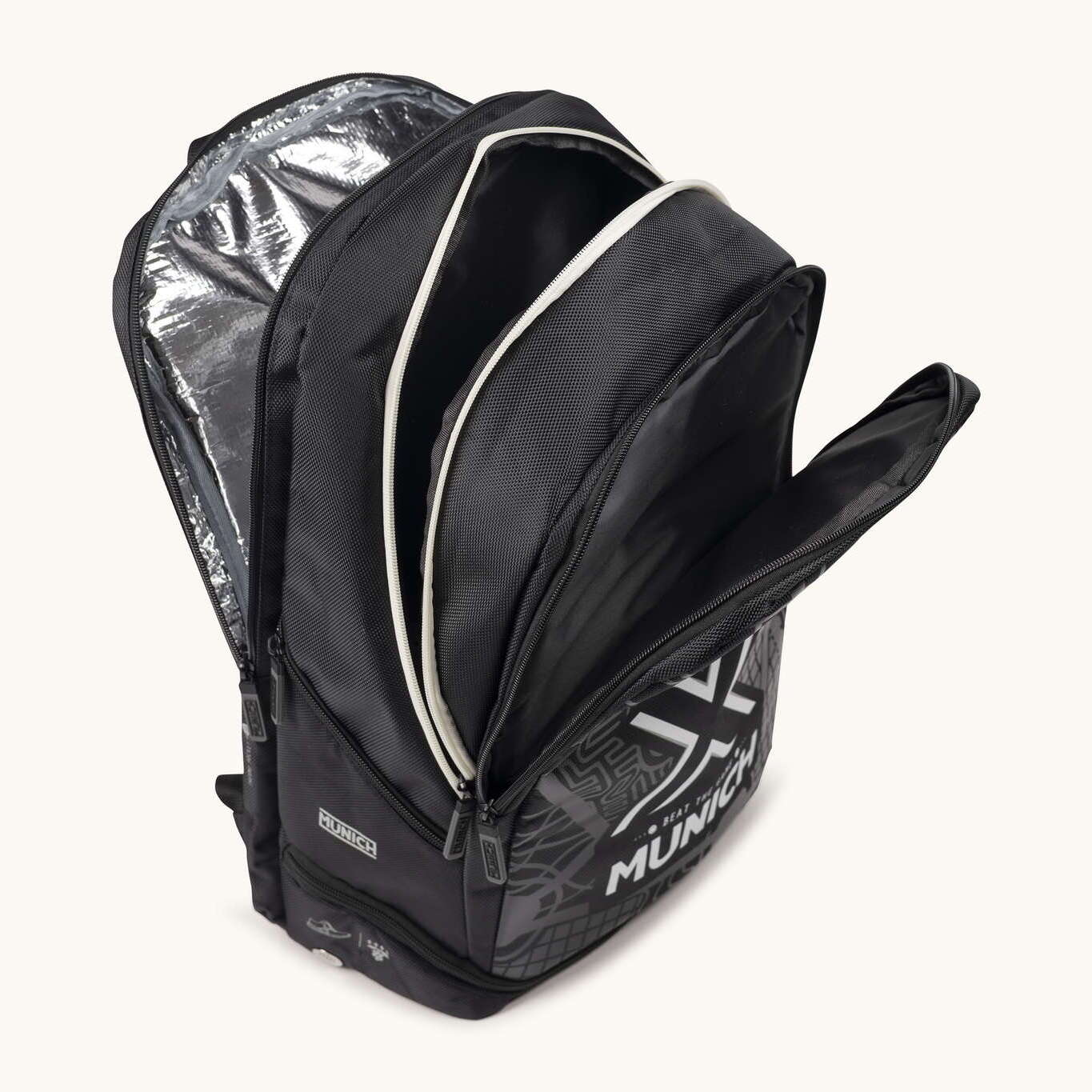Mochila Deportiva de Pádel Negra con Compartimento Térmico y Zapatillero BACKPACK BLACK