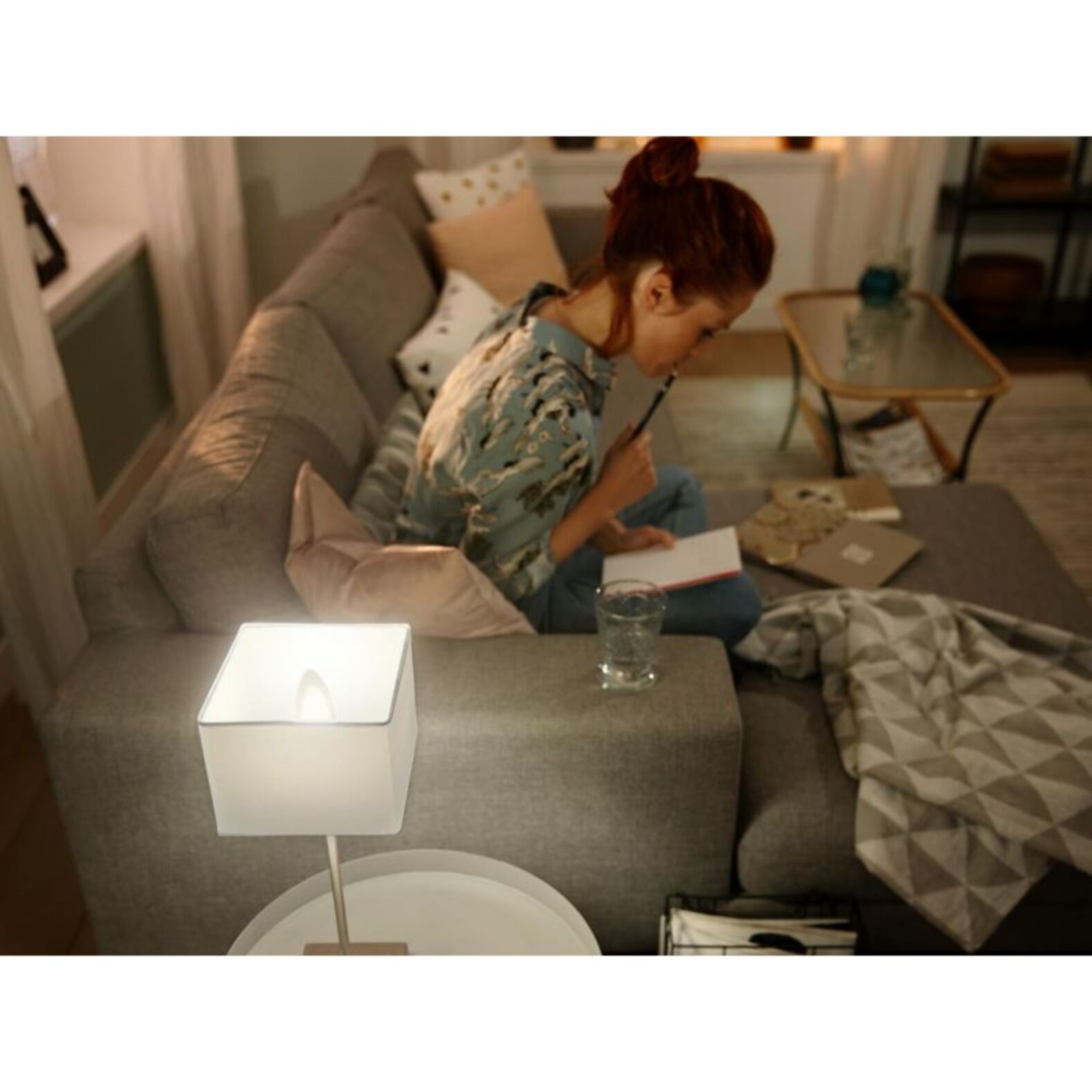 Ampoule LED connectée PHILIPS HUE E14 White Flamme pack de 2