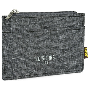 Tarjetero Monedero Lois Harrison Gris Oscuro