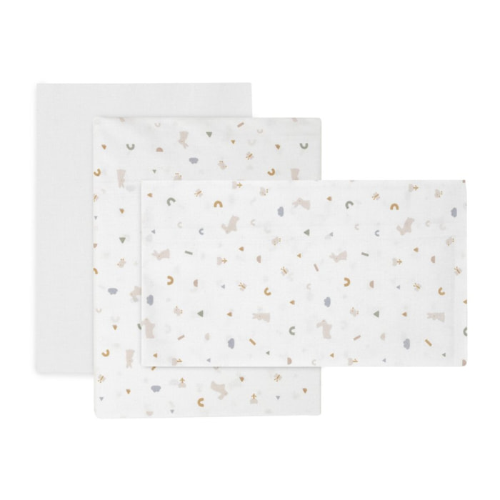 Cambrass Sabana Cuna 3 Pcs (Cuna 70) Rabbit