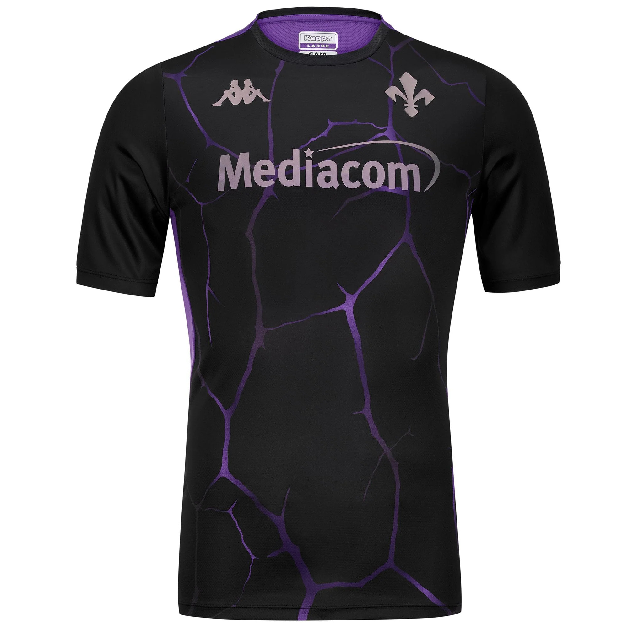 Maglie gioco Kappa Bambino Aboupre Pro 8 Fiorentina Nero