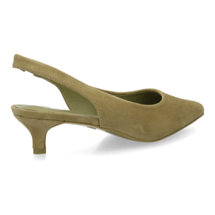 Zapato mujer slingback tacón bajo elegante